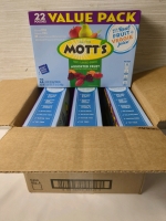 New Case of 4 Boxes Motts Assorted Fruit Flavoured Snacks 22 Packs per Box, Net Weight 17.6oz per Box