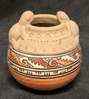 Beautiful Handmade Pottery Vase/bowl with Sea Turtles