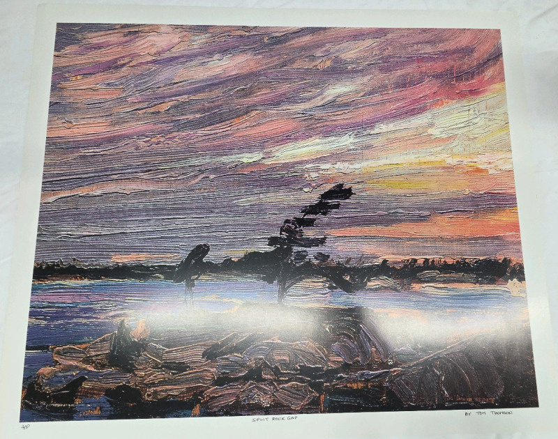 Print of "Split Rock Gap" By Tom Thomson Measures 24" x 20" | A/P
