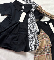 2 New 6-9Months Girls Dresses with Belts