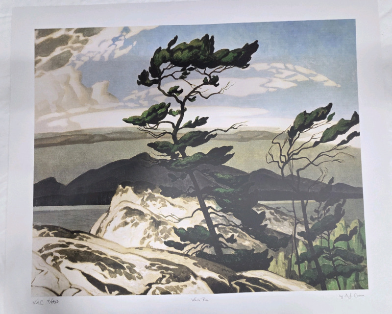 Print of "White Pine" By A.J Casson (Group of Seven) Measures 24" x 20" | 7/1750