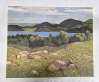 Print of "Lake Kashagawigamog" By A.J. Casson (Group of Seven) Measures 24" x 20" | NAC 307/1750