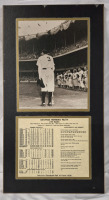 "The Babe" George Herman Ruth Legendary Baseball Player Memorabilia Plaque Board 11 by 20.25"