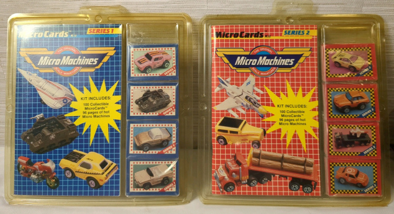 Vintage Micro Machines MicroCard Sealed Kits Series 1 & 2
