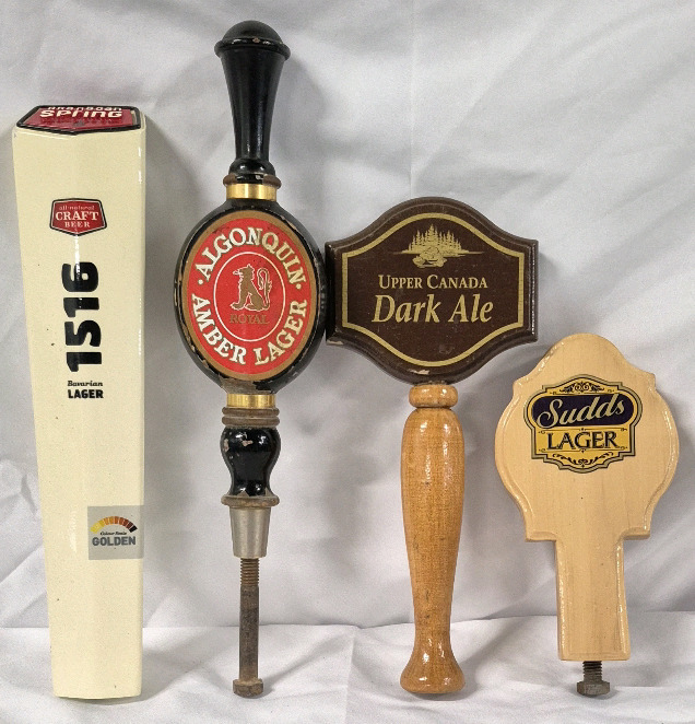 Great Vintage Beer Tap Lot - Okanagan, Algonquin, Upper Canada & Sudds