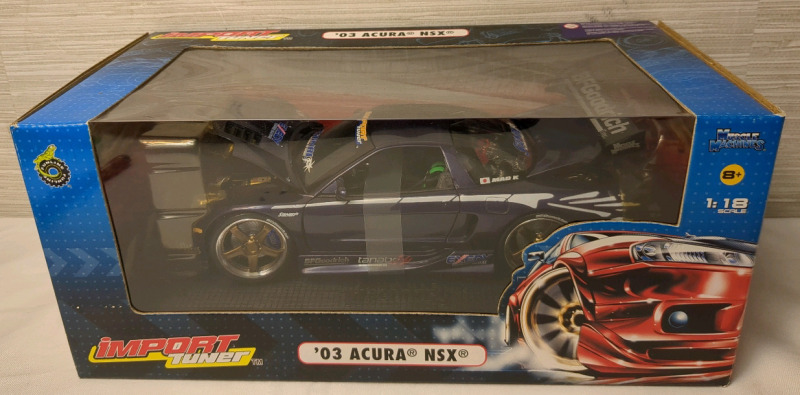Vintage 2004 Muscle Machines Import Tuner '03 Acura NSX 1:18 Scale in Sealed Box