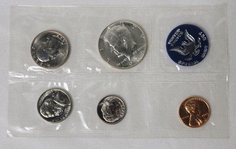 1965 USA Coin Set . Sealed , Uncirculated