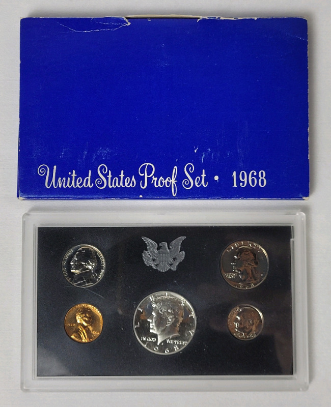 1968 USA San Francisco Proof Coin Set , Uncirculated.
