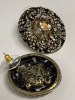 Heidi Daus Signed Crystal Oval Earrings for Pierced Ears Approximately 1.25 Inch - 3