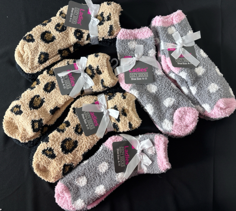 12 New Pairs of Ladies Cozy Socks| Size 4-11