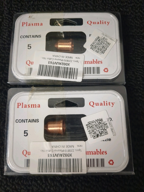 2 New Packs Copper Plasma Cutting Torch Electrode Nozzles