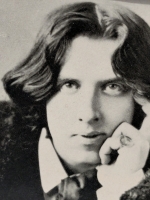 Stunning Vintage Cabinet Portrait of Oscar Wilde Sold By J W Trussler, Goderich Canada, Made in USA - 5.6" &times; 8"