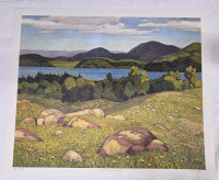 Print of "Lake Kashagawigamog" By A.J Casson (Group of Seven) Measures 23" x 19" | 310/1750