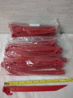 48 New Plastic Tent Pegs/Tie-downs 9 Inches Long