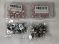 4 New Packages, 2 Packs Male Thread Straight Pneumatic Push-in Quick Connectors; 2 Packs Copper Plasma Cutting Torch Electrode Nozzles
