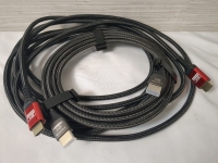 2 As New HDMI Cables, One Approx 5ft or more, Other Approx 15ft or more.