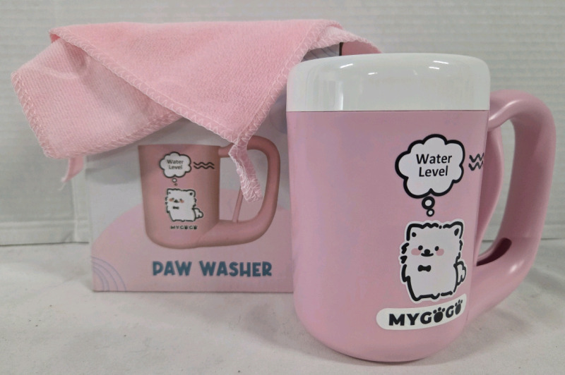 New | MyGoGo Paw Washer for On The Go Dogs | Includes Paw Washing Cup & Drying Rag