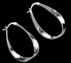 Four Sets of Hoop Pierced Lever Snap in Earrings - 3