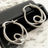 Four Sets of Hoop Pierced Lever Snap in Earrings - 5