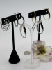 Four Sets of Hoop Pierced Lever Snap in Earrings - 6