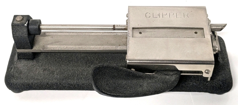 Rare Vintage CLIPPER Heavy Duty Cigarette Roller Machine with Cast Iron Bottom - Can Pat 417 296 - 9.5" Long