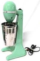 Hamilton Beach Classic Turquoise DrinkMaster Milkshake Maker With Cup- Model 65250 DM01 - Tested & Working - 14" Tall
