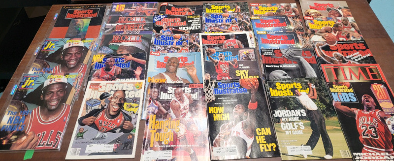 1989 - 1995 Michael Jordan Sports Illustrated & TIME Magazines . 29 Issues