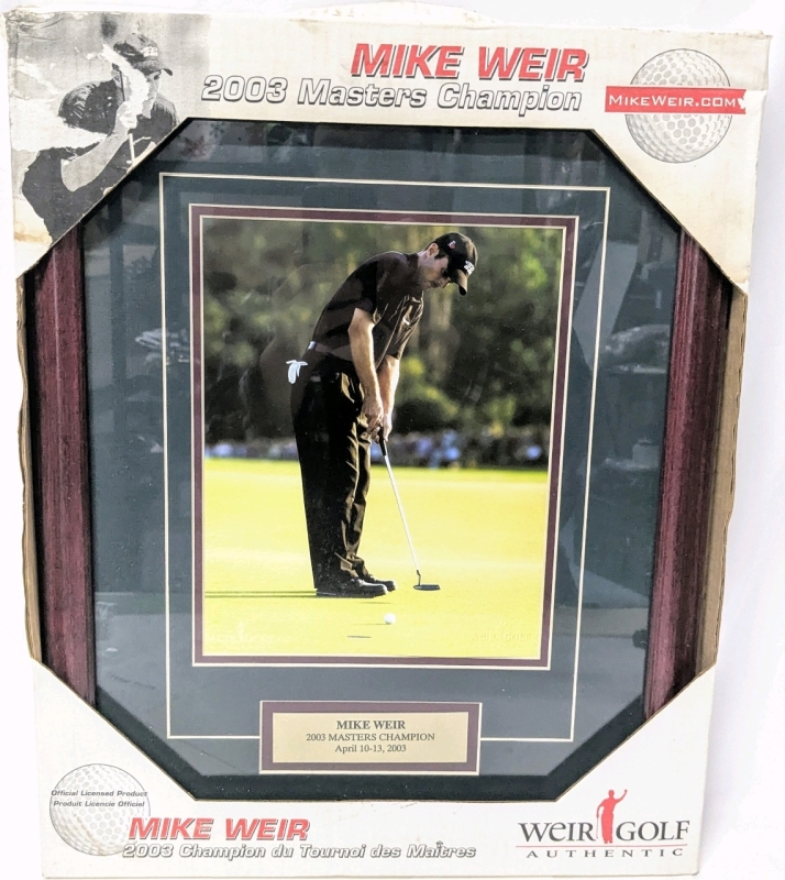 Vintage Framed 2003 Mike Weir Masters Champion April 10-13, 2003 Photo Print - Mike Weir Authentic - 8" &times; 10"