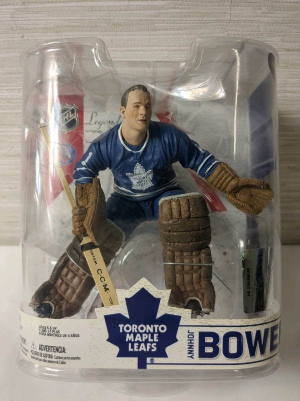 2007 NHL Legends Sealed McFarlane Johnny Bower Hockey Figure