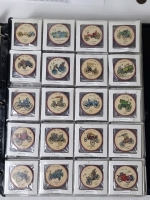 Vintage 1960's Jell-O " Car Wheels " Coins / Tokens . 196 of 200 Coins , Only Missing #163 , 188 , 192 & 195 .