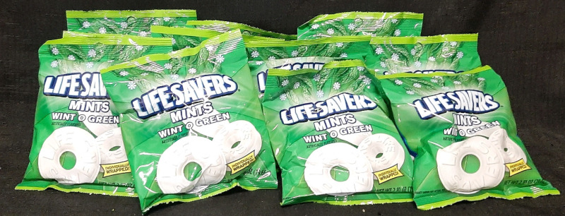 11 New Bags of Wint O Green Lifesavers Mints | 79.66g Each, Best Before April 2026