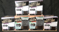 6 New in Box Indoor Light Projectors | 4 Spinning LED Party Lights (Box Measures 4&frac34;" Tall, 4" Wide) & 2 Star Light Color-Changing USB Lamps (Box Measures 5&frac12;" Tall, 4&frac12;" Wide)
