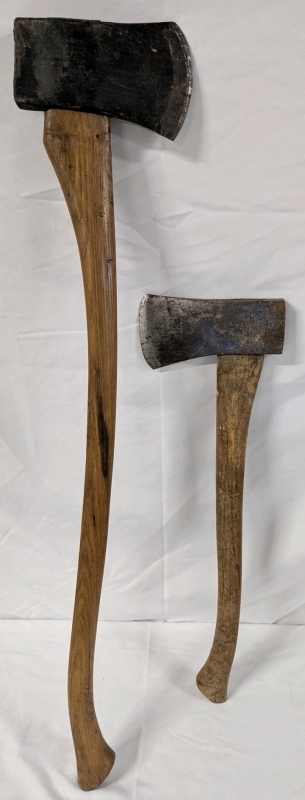 2 Woodcutting Axes. Longest Measures 35" Long.