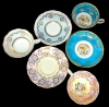 3 Sets Bone China Cups & Saucer Sets : Royal Stafford & Royal Grafton - All Ring True - 3