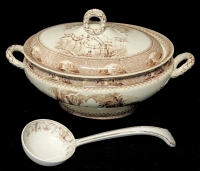 Large Vintage Soup Tureen 15" &times; 9.75" Tall, No Chips or Cracks