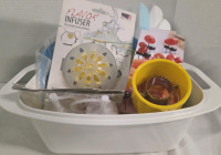 New | Kitchen/Cookout Lot | Includes Flavour Water Infuser, Mustard/Ketchup Dispensers, Heavy Duty Plastic Knives & More!