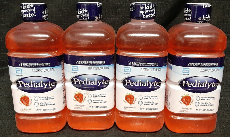 4 New Bottles of Strawberry Flavoures Pedialyte | 1L Each, Best Before October 10th 2026