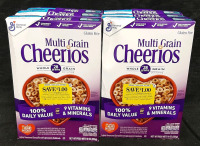 6 New Boxes of Multi-Grain Cheerios | 255g each, Best Before October 3rd 2025