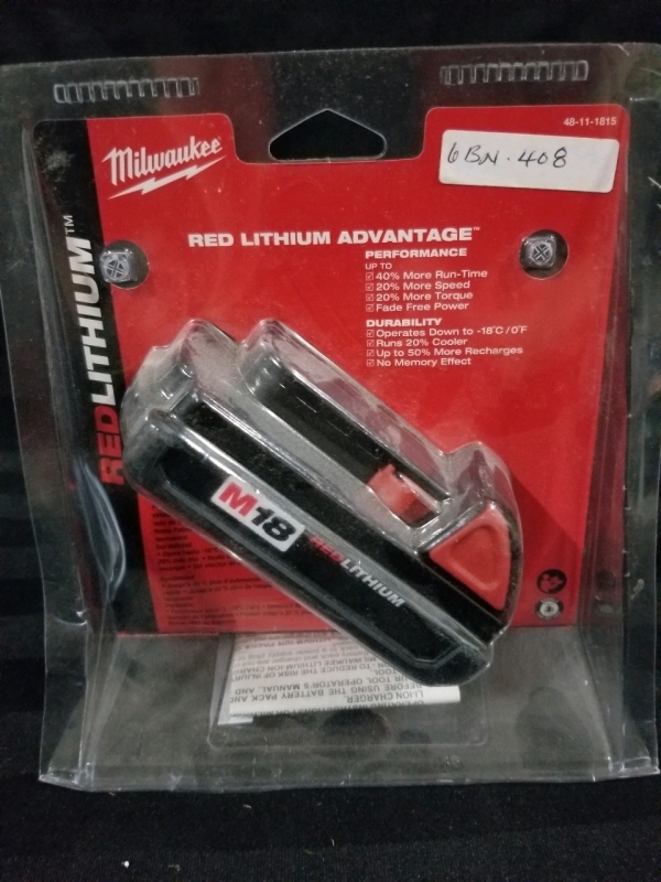 NEW MILWAUKEE M18 LITHIUM BATTERY