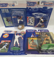 4 Vintage | 1995-1997 Starting Lineups | Rangers Rusty Greer, Expos Wil Cordero, Indians Albert Belle, & Cardinals Mark McGwire