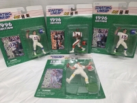 4 Vintage | Starting Lineup 1996 Edition | (2) Giants Dave Brown, (1) Bengals Jeff Blake & (1) Chiefs Steve Bono