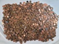 10.5+lbs USA One Cent Pennies . Various Years & Condition