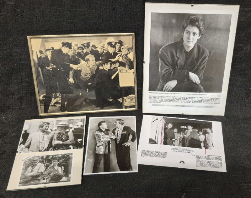 6 Collectible Black & White Movie Photos 8 by 10" Largest