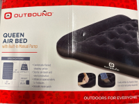 New Outbound Queen Air Bed with Manual pump| Stock Photos Added| Retail Price is over 50 CAD
