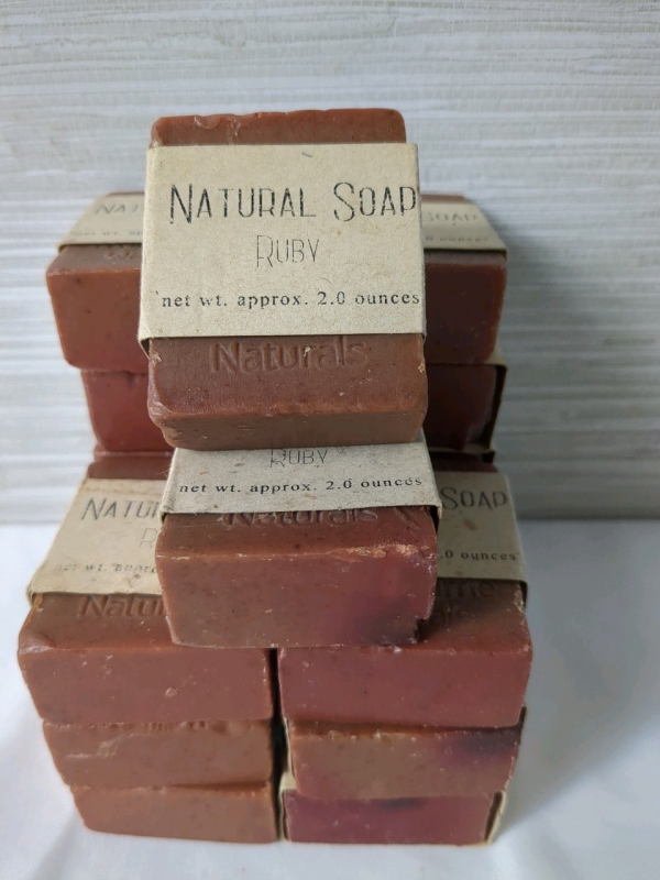 15+ New Woodburne Naturals Ruby Soap Bars Approx 2oz per bar | Retails Over $100!
