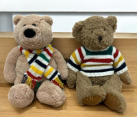 2 Hudson's Bay Company HBC Teddy Bears Approximately 16 inch