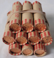 Ten (10) Rolls 1964 Canadian Uncirculated One Cent Pennies