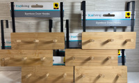 7 New Trueliving Bamboo Door Hooks| Each comes in 9.6"*3.7*8.4" Size