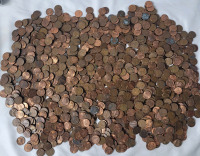 8.5+lbs USA One Cent Pennies . Various Years & Condition