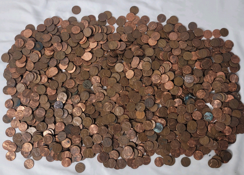 8.5+lbs USA One Cent Pennies . Various Years & Condition